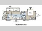 Floorplan - 2011 Forest River RV Rockwood Signature Ultra Lite 8314BSS