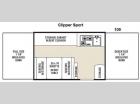 Floorplan - 2012 Coachmen RV Clipper Sport 109