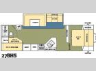Floorplan - 2012 Shasta RVs Revere 27BHS LE