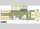 Floorplan - 2012 Shasta RVs Revere 30QBS LE