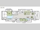 Floorplan - 2013 Tiffin Motorhomes Phaeton 36 GH