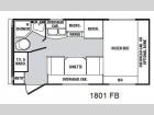 Floorplan - 2013 Winnebago Industries Towables Minnie 1801 FB