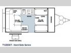 Floorplan - 2013 Forest River RV Flagstaff Hard Side T12DDST