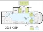 Floorplan - 2014 Winnebago Via 25P