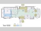 Floorplan - 2014 Winnebago Tour 42GD