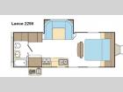 Floorplan - 2013 Lance Travel Trailers 2295