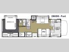 Floorplan - 2014 Forest River RV Sunseeker 2860DS Ford