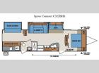 Floorplan - 2015 KZ Spree Connect C322BHS