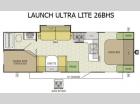 Floorplan - 2015 Starcraft Launch Ultra Lite 26BHS