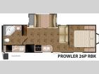 Floorplan - 2015 Heartland Prowler 26P RBK