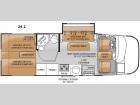 Floorplan - 2015 Thor Motor Coach Vegas 24.1