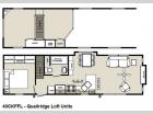 Floorplan - 2016 Forest River RV Quailridge Holiday Cottages 40CKFFL Loft