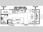 Floorplan - 2016 Forest River RV Wildwood X-Lite 201BHXL