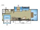 Floorplan - 2017 Jayco Redhawk 26XD