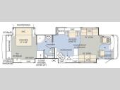 Floorplan - 2008 Monaco Camelot 42 PDQ