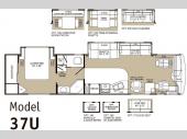 Floorplan - 2003 Fleetwood RV Bounder Diesel 37U
