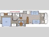 Floorplan - 2008 Gulf Stream RV Yellowstone - Front End Diesel 8360 FRED