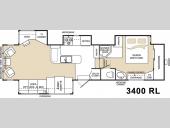 Floorplan - 2005 Keystone RV Montana 3400 RL