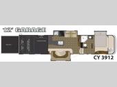Floorplan - 2010 Heartland Cyclone 3912