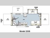 Floorplan - 2010 Forest River RV Rockwood Roo 233S