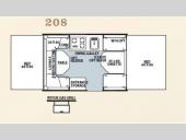 Floorplan - 2011 Forest River RV Flagstaff MAC LTD Series 208