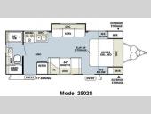 Floorplan - 2011 Forest River RV Rockwood Mini Lite 2502S