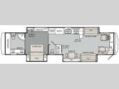 Floorplan - 2011 Holiday Rambler Endeavor 43 DFT