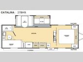 Floorplan - 2011 Coachmen RV Catalina 27BHS