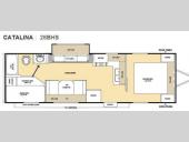 Floorplan - 2011 Coachmen RV Catalina 28BHS