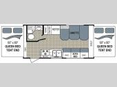 Floorplan - 2012 Dutchmen RV Aerolite 185E Shuttle