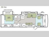 Floorplan - 2012 Tiffin Motorhomes Allegro 30 GA