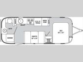 Floorplan - 2012 Airstream RV International 23FB