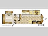 Floorplan - 2012 CrossRoads RV Hampton HT35FK