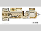 Floorplan - 2012 CrossRoads RV Hampton HT38QB