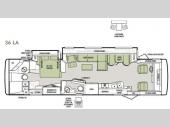 Floorplan - 2013 Tiffin Motorhomes Allegro 36 LA