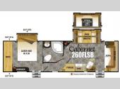 Floorplan - 2013 Outdoors RV Black Stone 260FLSB