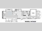 Floorplan - 2014 Palomino Sabre 34CKQS