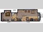 Floorplan - 2014 Keystone RV Residence 403FK