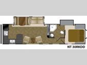 Floorplan - 2014 Heartland North Trail 30RKDD King