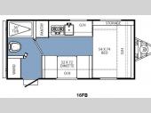 Floorplan - 2014 Coachmen RV Clipper Ultra-Lite 16FB