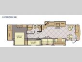 Floorplan - 2014 Fleetwood RV Expedition 38B