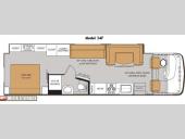 Floorplan - 2014 Thor Motor Coach Hurricane 34F