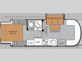 Floorplan - 2014 Thor Motor Coach Siesta Sprinter 24SR