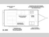 Floorplan - 2014 Chalet Folding Trailers XL 1935