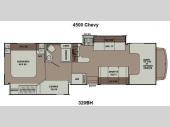Floorplan - 2014 Coachmen RV Leprechaun 320BH Chevy 4500