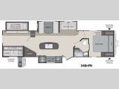 Floorplan - 2014 Keystone RV Premier Ultra Lite 34BHPR