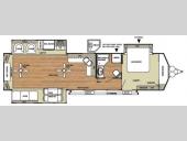 Floorplan - 2014 Forest River RV Salem Villa Series 407REDS