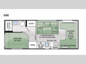 Floorplan - 2015 Thor Motor Coach Four Winds 22E