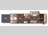 Floorplan - 2015 Forest River RV Cherokee Grey Wolf 27RR