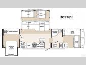 Floorplan - 2015 Palomino Sabre Silhouette 320FQDS